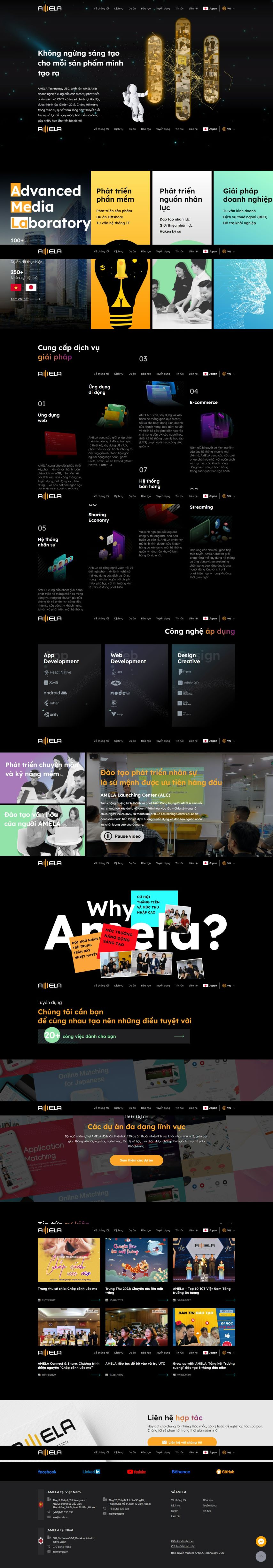 Thiết kế website Amela