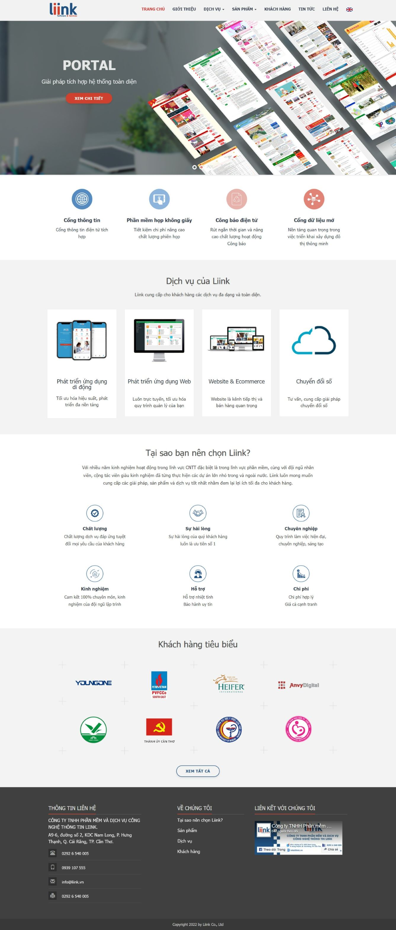 Thiết kế website Liink